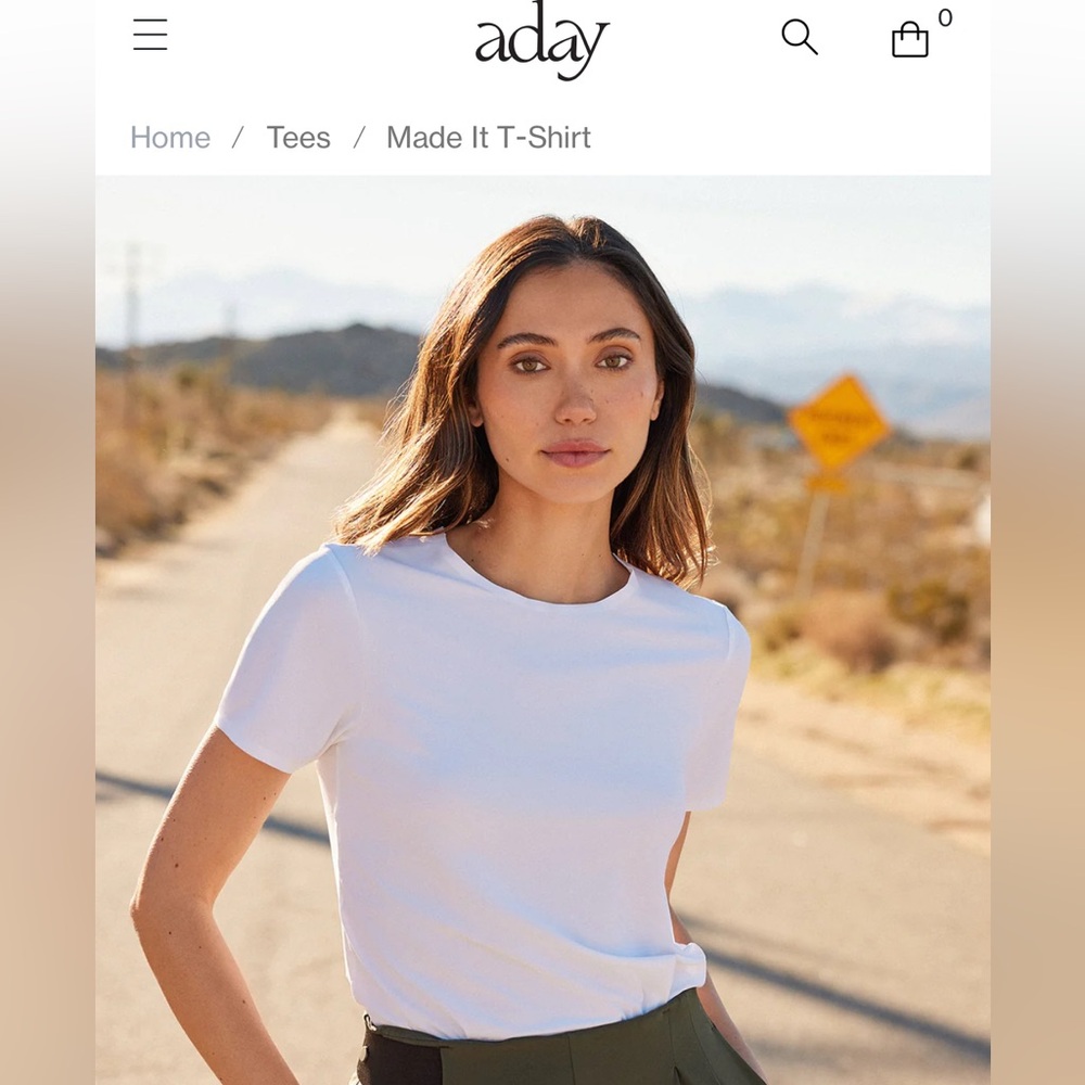 ADAY Made it T-shirt - White - Large